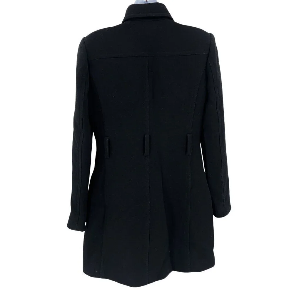 J. Crew Double Cloth Townhouse Trench Wool Double Breasted Coat - Picture 3 of 7